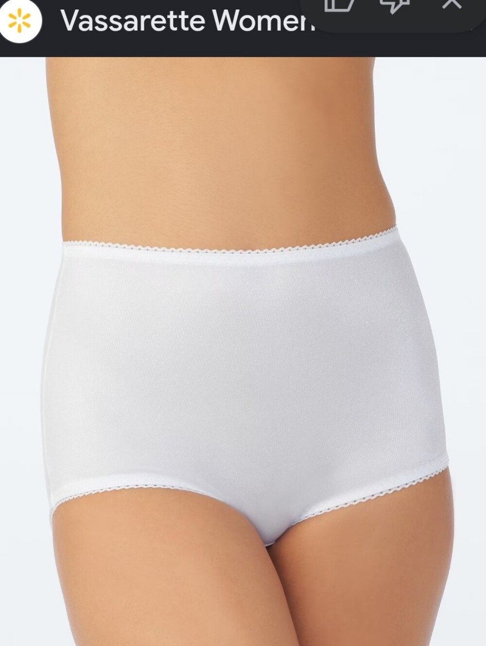 Vassaratte Panties Cream Size 2X NWOT
